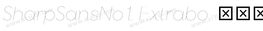 SharpSansNo1 Extrabo字体转换